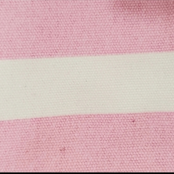 Victoria's secret canvas  striped logo beach tote - Picture 7 of 9